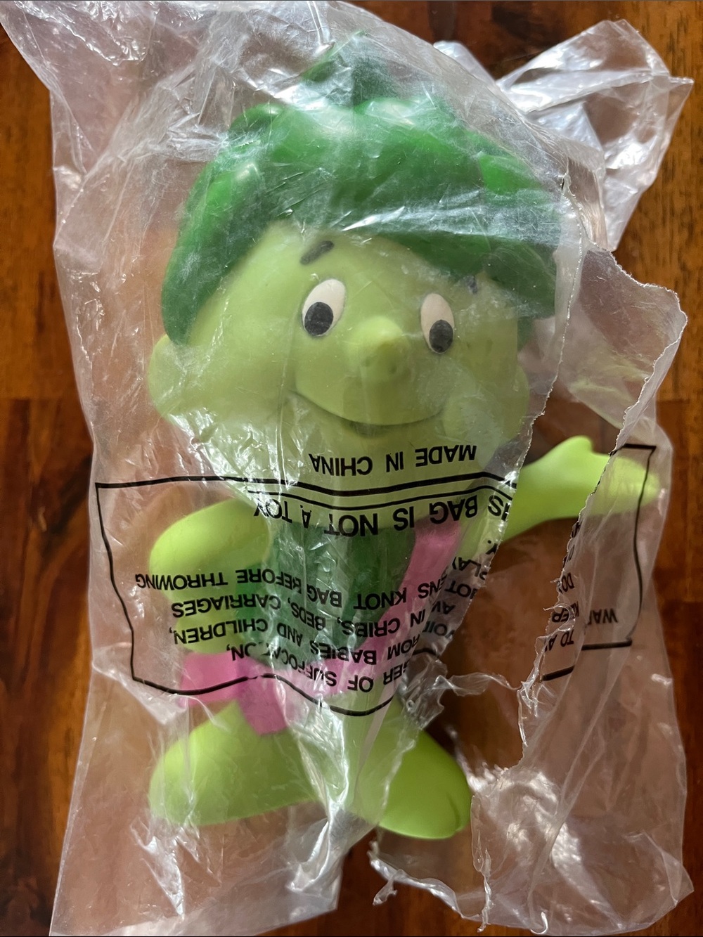 Vtg 1996 Jolly Green Giant Little Sprout Vinyl Toy 6.5" Rubber Doll Figure TPC